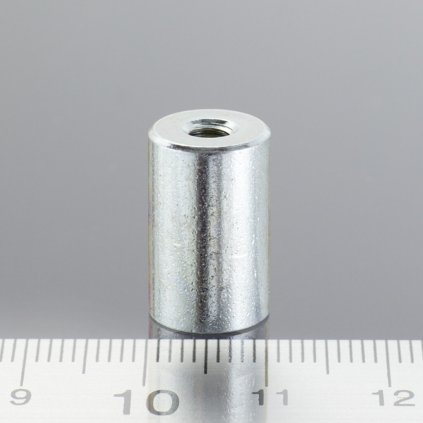 1594 magneticka cocka valcova pr 10 x vyska 16 mm s vnitrnim zavitem m4 delka zavitu 7 mm