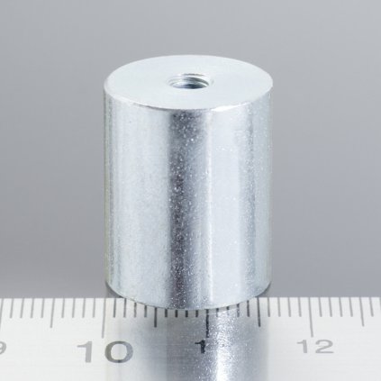 1600 magneticka cocka valcova pr 16 x vyska 20 mm s vnitrnim zavitem m4 delka zavitu 7 mm