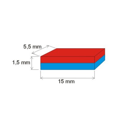 1939 neodymovy magnet kvadr 15x5 5x1 5 p 150 c vmm8sh n45sh