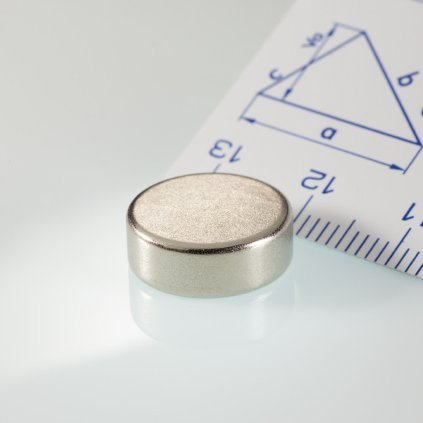 Neodymový magnet válec pr.14x5 N 80 °C, VMM7-N42 (Počet kusů 1 ks)