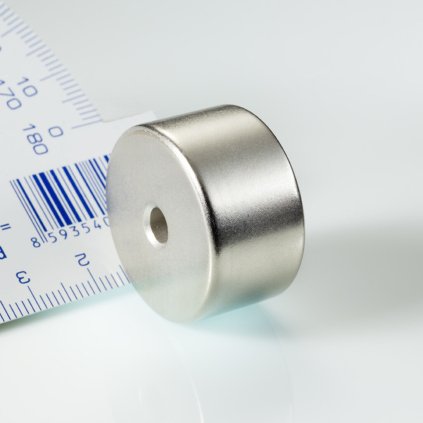 Neodymový magnet mezikruží pr.29x pr.5,1x16 N 80 °C, VMM10-N50 (Počet kusů 1 ks)