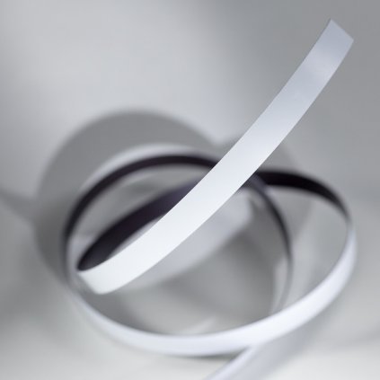 Magnetický pásek 10x0,6 mm, délka 1 m, bílý (Počet kusů 1 m)