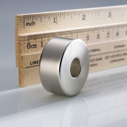 Neodymový magnet mezikruží pr.36x pr.12,1x15 N 80 °C, VMM10-N50 (Počet kusů 1 ks)