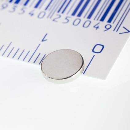 Neodymový magnet válec pr.7x1,2 N 80 °C, VMM5-N38 (Počet kusů 1 ks)