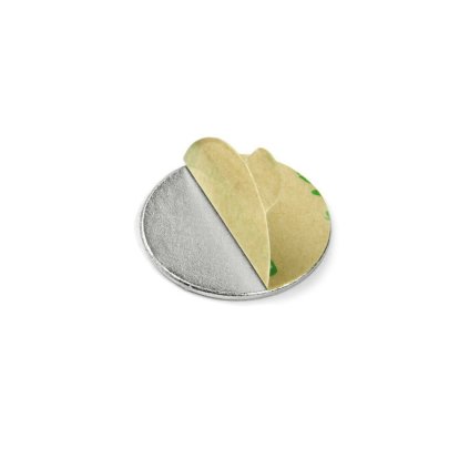4165 neodymovy magnet se samolepkou 3m pr 18x1 mm tloustka samolepky 0 06 mm