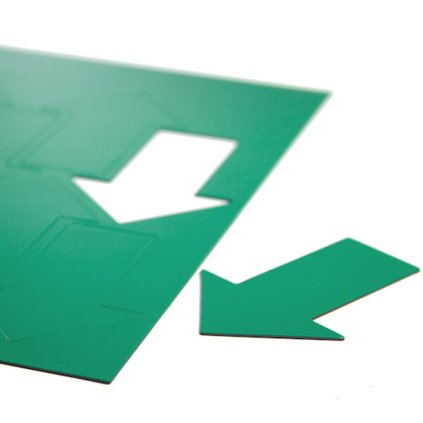4666 magneticky symbol sipka velka 8 ks a4 zelena