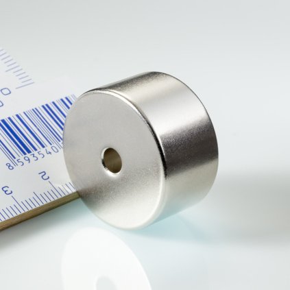 Neodymový magnet mezikruží pr.29x pr.5,1x16 N 80 °C, VMM5 (Počet kusů 1 ks)
