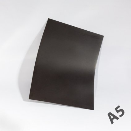 Magnetická fólie A5 (210x148 mm)  1mm - černá - bez povrchové úpravy (Počet kusů 1 ks)