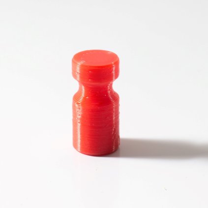 Velmi silný magnet v plastovém pouzdře bez potisku - červený (Počet kusů 1 ks)