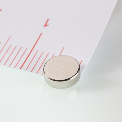 Neodymový magnet válec pr.6x2 N 80 °C, VMM8-N45 (Počet kusů 1 ks)