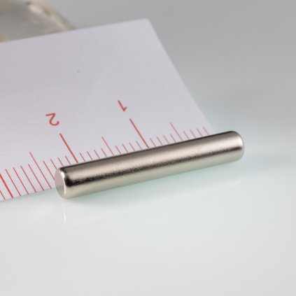 Neodymový magnet válec pr.4x25 N 80 °C, VMM7-N42 (Počet kusů 1 ks)