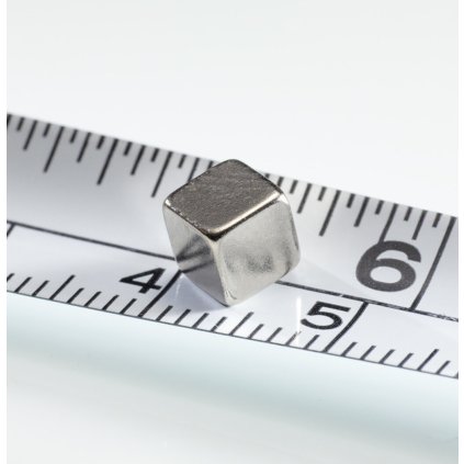 Neodymový magnet kvádr 5x5x5 N 80 °C, VMM7-N42 (Počet kusů 1 ks)