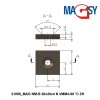 4462 2 neodymovy magnet kvadr s dirou pro sroub se zapustnou hlavou 20 x 20 x 4 n 80 c vmm4 n35