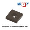 4462 3 neodymovy magnet kvadr s dirou pro sroub se zapustnou hlavou 20 x 20 x 4 n 80 c vmm4 n35