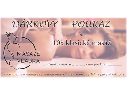 20 10x klasická masáž
