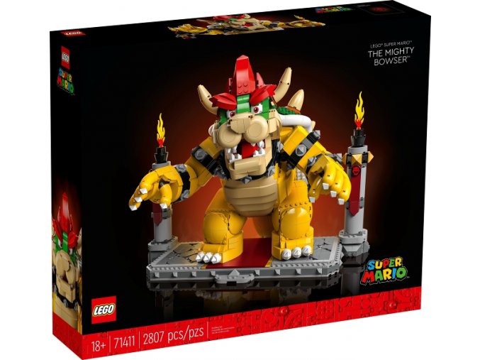LEGO Super Mario 71411 Všemocný Bowser™  + volná rodinná vstupenka do Muzea LEGA Tábor v hodnotě 430 Kč