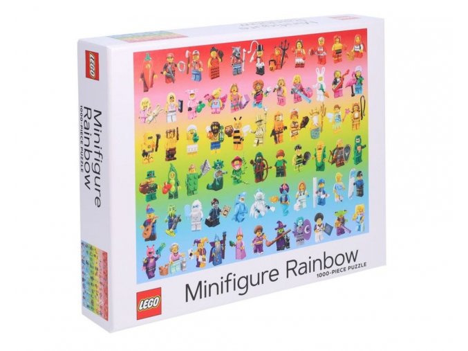 LEGO® 5007643 Puzzle s duhou z minifigurek – 1000 dílků