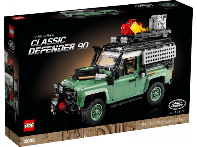 LEGO® Icons 10317 Land Rover Classic Defender 90  + volná rodinná vstupenka do Muzea LEGA Tábor v hodnotě 540 Kč