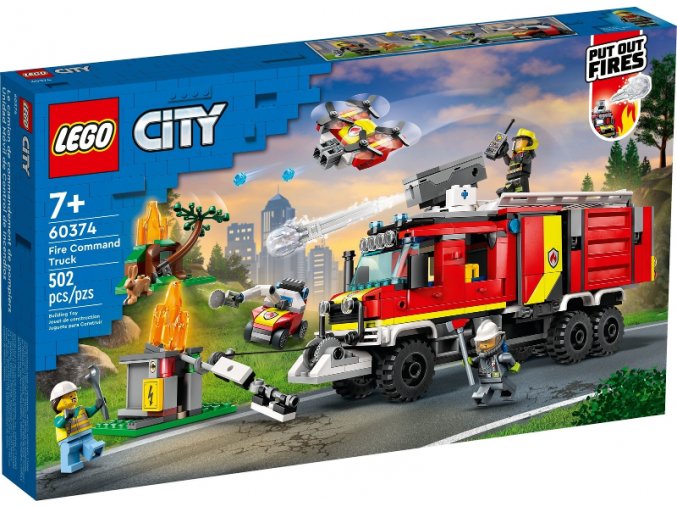 LEGO® CITY 60374 Velitelský vůz hasičů