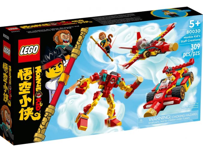 LEGO® Monkie Kid™ 80030 Monkie Kid a jeho výtvory  + volná rodinná vstupenka do Muzea LEGA Tábor v hodnotě 430 Kč