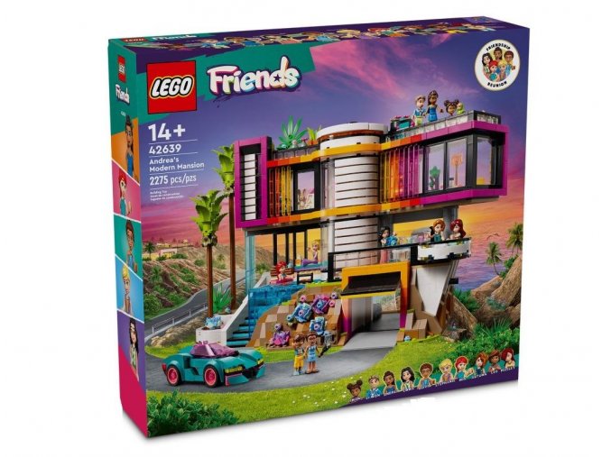 LEGO® Friends 42639 Andrea a její moderní dům  + volná rodinná vstupenka do Muzea LEGA Tábor v hodnotě 490 Kč