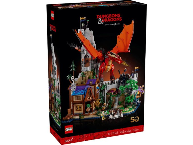 LEGO® Ideas 21348 Dungeons & Dragons: Příběh Rudého draka  + volná rodinná vstupenka do Muzea LEGA Tábor v hodnotě 540 Kč