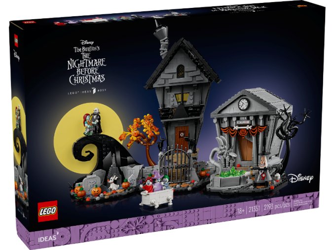 LEGO® Ideas 21351 Ukradené Vánoce Tima Burtona od Disneyho  + volná rodinná vstupenka do Muzea LEGA Tábor v hodnotě 540 Kč