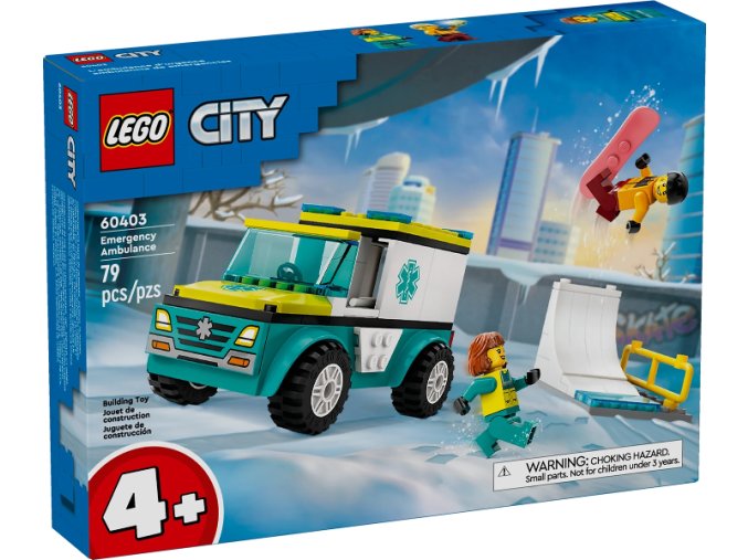 LEGO® CITY 60403 Sanitka a snowboardista