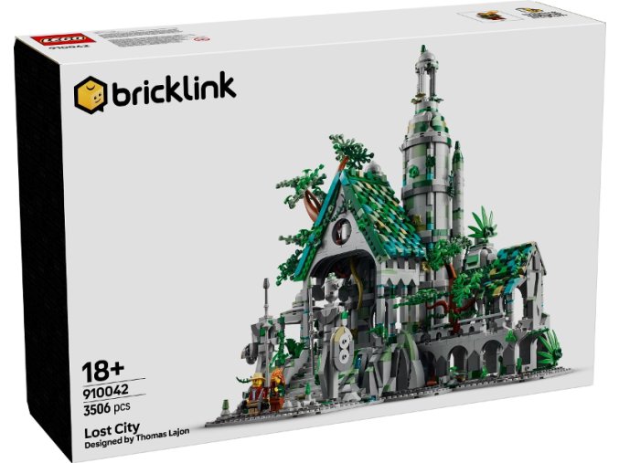 LEGO® BrickLink 910042 Lost City  + volná rodinná vstupenka do Muzea LEGA Tábor v hodnotě 540 Kč