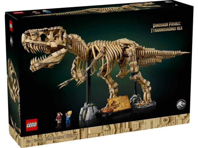 LEGO® JURASSIC WORLD 76968 Dinosauří fosilie: Tyrannosaurus rex  + volná rodinná vstupenka do Muzea LEGA Tábor v hodnotě 590 Kč
