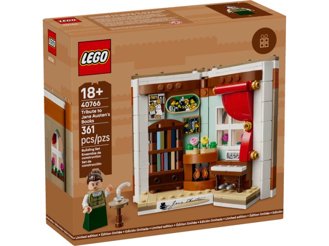 LEGO® 40766 Pocta knihám Jane Austenové  + volná rodinná vstupenka do Muzea LEGA Tábor v hodnotě 490 Kč