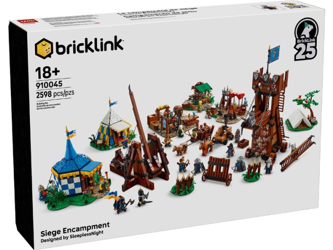 LEGO® BrickLink 910045 Siege Encampment  + volná rodinná vstupenka do Muzea LEGA Tábor v hodnotě 590 Kč