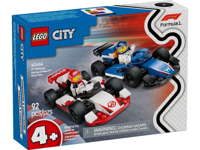 LEGO® CITY 60464 Závodní vozy F1® Williams Racing a Haas F1®