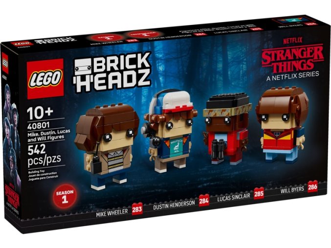 LEGO® BrickHeadz 40801 Figurky: Mike, Dustin, Lucas a Will
