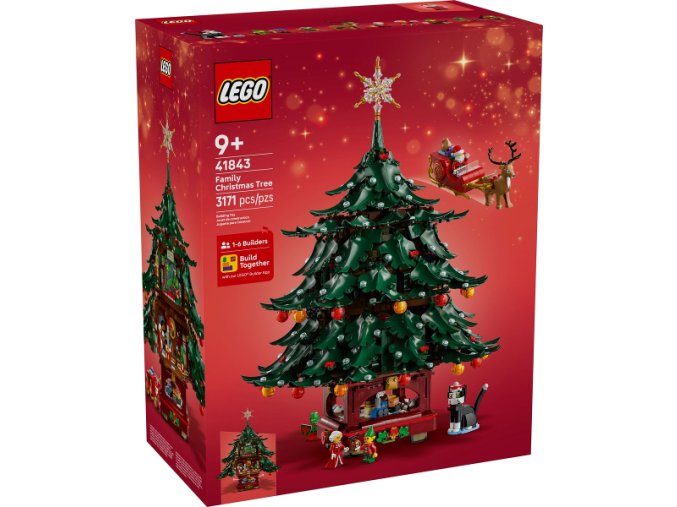 LEGO® 41843 Rodinný vánoční stromek  + volná rodinná vstupenka do Muzea LEGA Tábor v hodnotě 590 Kč