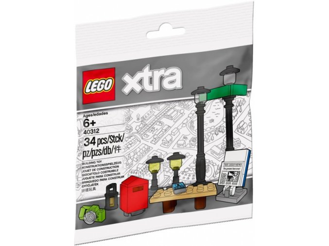 LEGO® XTRA 40312 Doplňkové dílky – Pouliční lampy