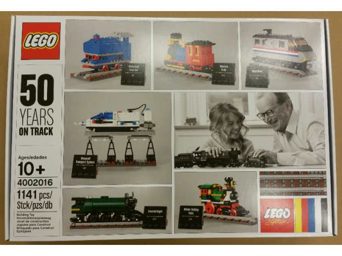 LEGO® 4002016 50 Years On Track  + volná rodinná vstupenka do Muzea LEGA Tábor v hodnotě 540 Kč