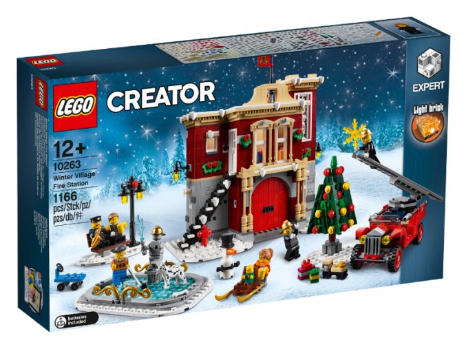 LEGO® 10263 Hasičská stanice v zimní vesnici