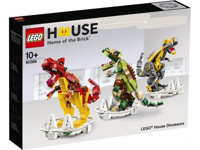 LEGO® 40366 LEGO House Dinosaurs  + volná rodinná vstupenka do Muzea LEGA Tábor v hodnotě 490 Kč