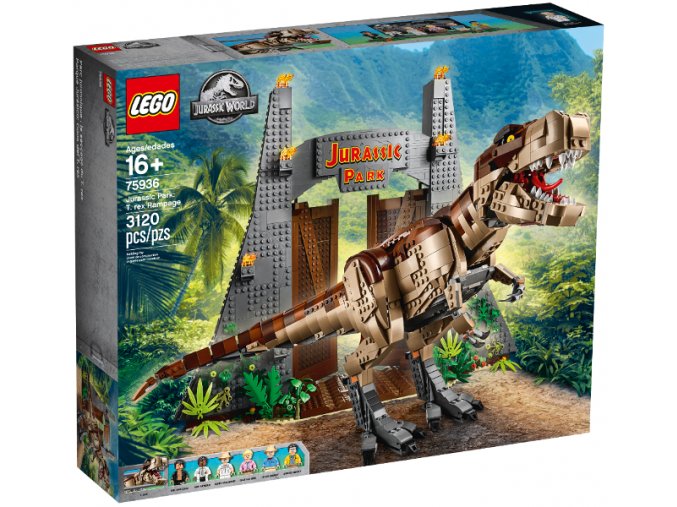 LEGO® JURASSIC WORLD 75936 Řádění T. rexe  + volná rodinná vstupenka do Muzea LEGA Tábor v hodnotě 540 Kč
