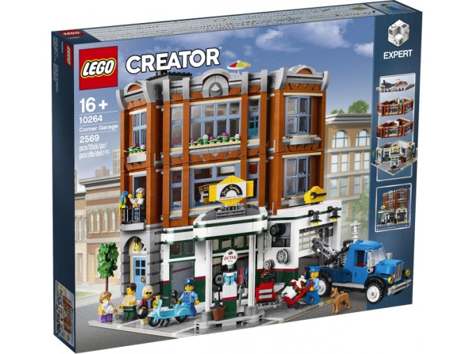 LEGO® Creator 10264 Rohová garáž  + volná rodinná vstupenka do Muzea LEGA Tábor v hodnotě 540 Kč