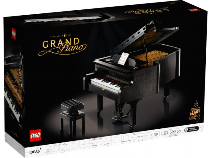 LEGO® Ideas 21323 Velké piano  + volná rodinná vstupenka do Muzea LEGA Tábor v hodnotě 540 Kč