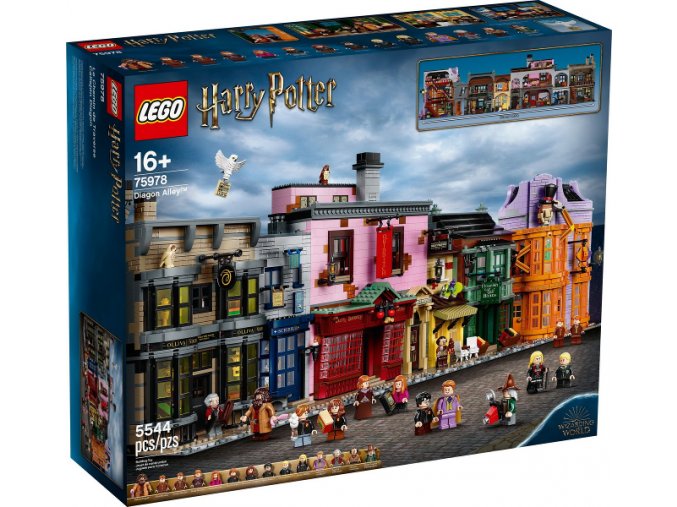 LEGO® Harry Potter 75978 Příčná ulice  + volná rodinná vstupenka do Muzea LEGA Tábor v hodnotě 540 Kč
