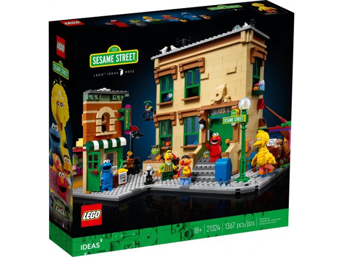 LEGO® Ideas 21324 123 Sesame Street  + volná rodinná vstupenka do Muzea LEGA Tábor v hodnotě 490 Kč