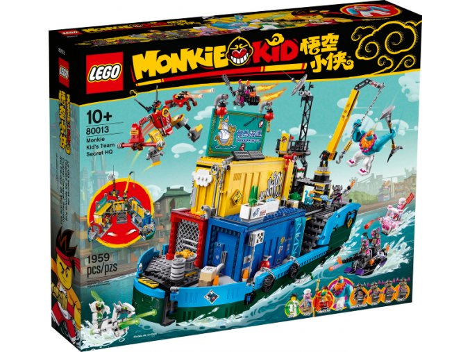 LEGO® Monkie Kid 80013 Tajná základna týmu Monkie Kida  + volná rodinná vstupenka do Muzea LEGA Tábor v hodnotě 540 Kč