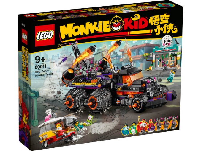 LEGO Monkie Kid 80011 Pekelný vůz Red Sona  + volná rodinná vstupenka do Muzea LEGA Tábor v hodnotě 370 Kč