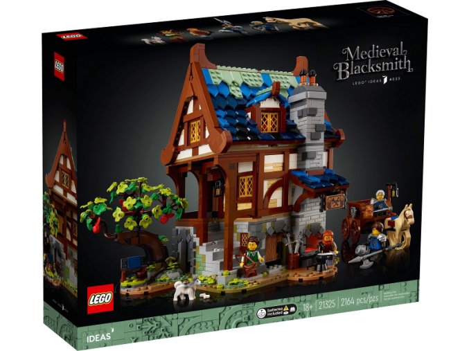 LEGO® Ideas 21325 Středověká kovárna  + volná rodinná vstupenka do Muzea LEGA Tábor v hodnotě 540 Kč