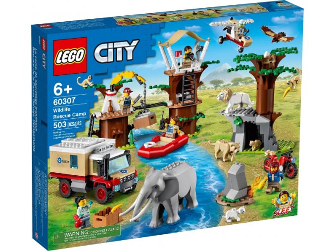 LEGO® City 60307 Záchranářský kemp v divočině