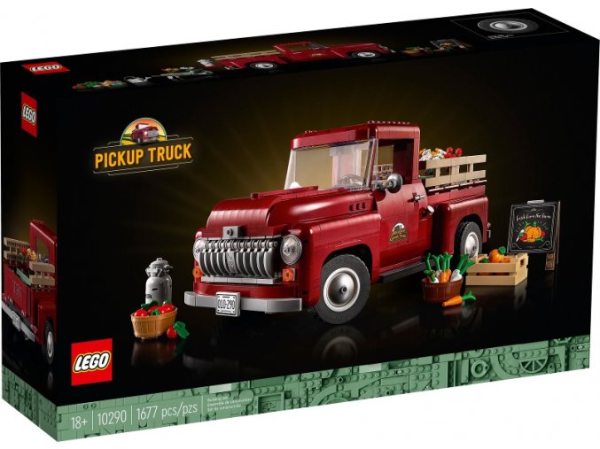 LEGO® ICONS 10290 Pick-up  + volná rodinná vstupenka do Muzea LEGA Tábor v hodnotě 490 Kč