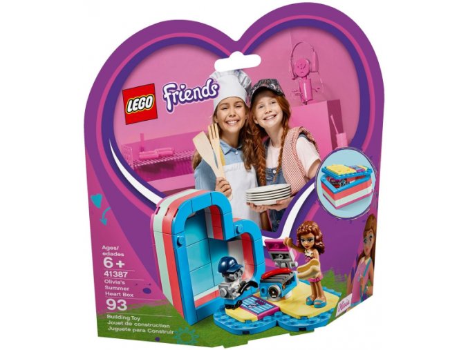 LEGO® Friends 41387 Olivia a letní srdcová krabička